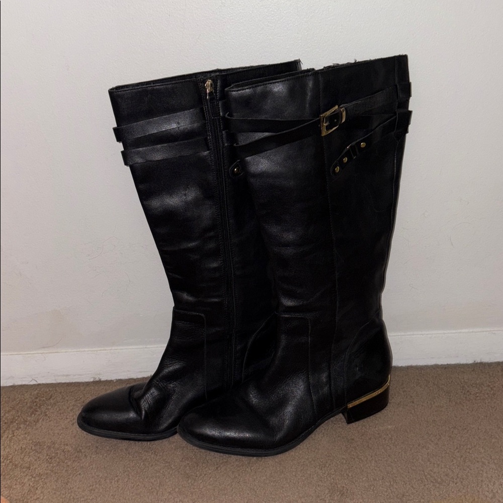 Vince Camuto Black Over the Knee Boots
